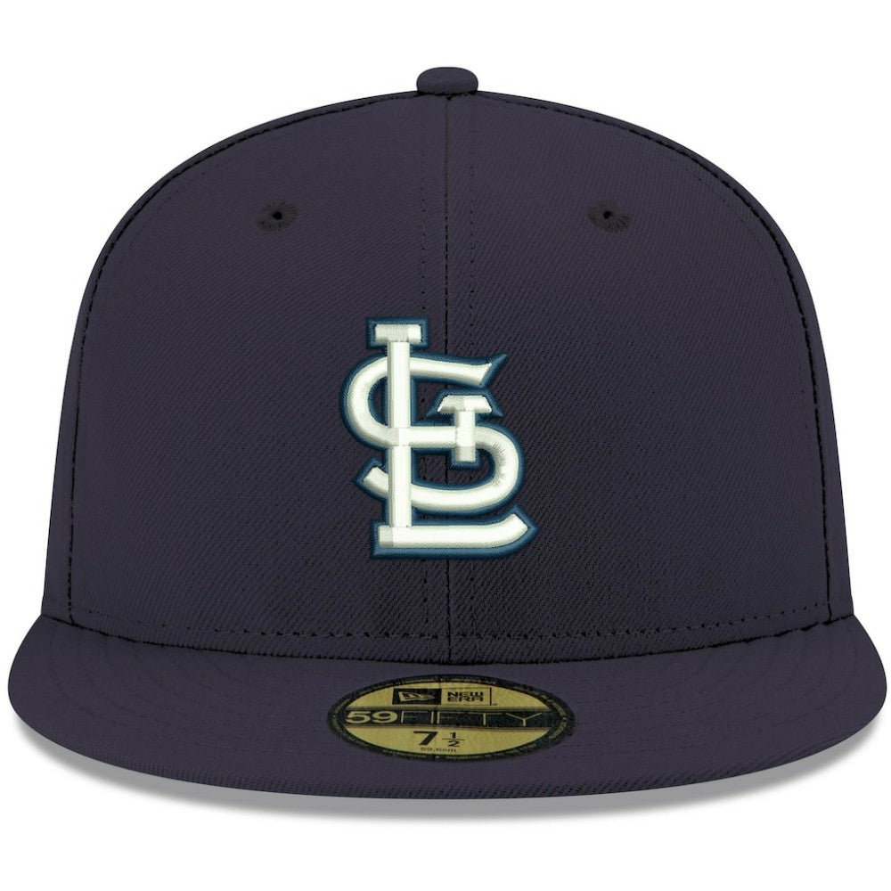 St. Louis Cardinals New Era White Logo 59FIFTY Fitted Hat - MLB