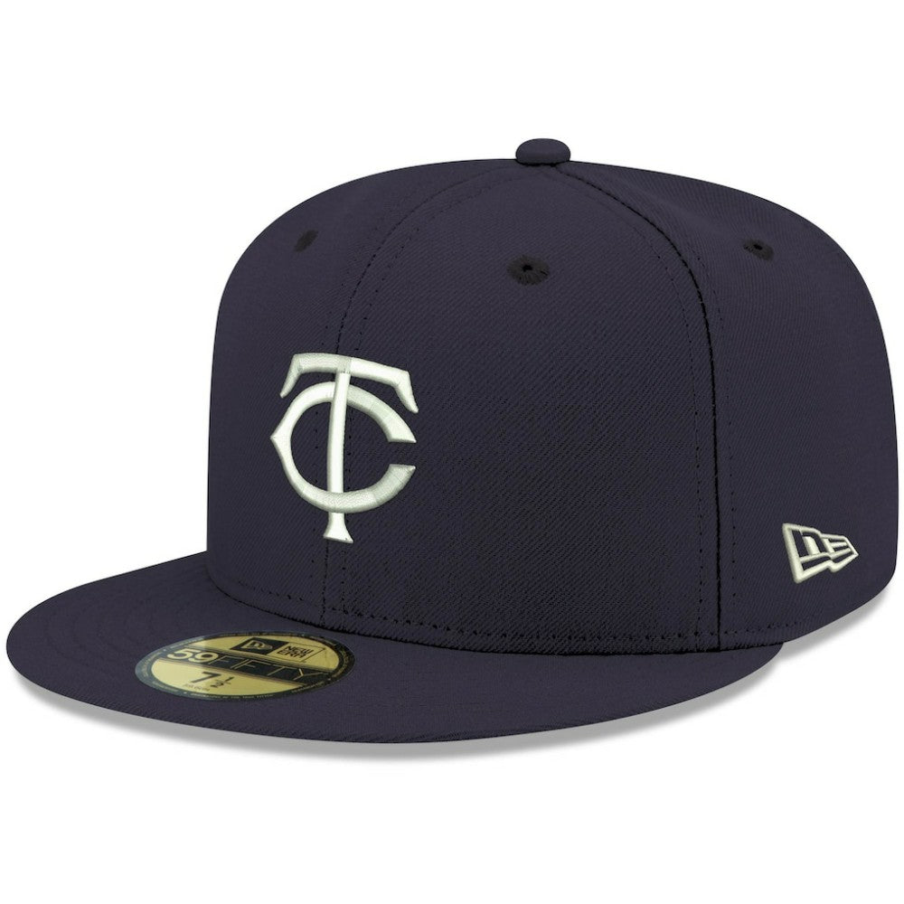 Minnesota Twins New Era White Logo 59FIFTY Fitted Hat - MLB