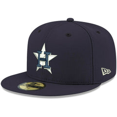 Houston Astros New Era White Logo 59FIFTY Fitted Hat - MLB