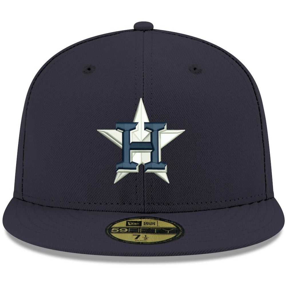 Houston Astros New Era White Logo 59FIFTY Fitted Hat - MLB