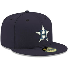 Houston Astros New Era White Logo 59FIFTY Fitted Hat - MLB