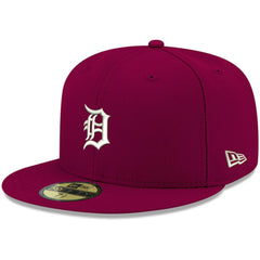 Detroit Tigers New Era White Logo 59FIFTY Fitted Hat - MLB