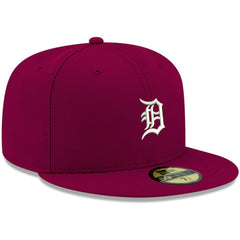 Detroit Tigers New Era White Logo 59FIFTY Fitted Hat - MLB