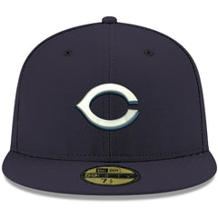 Cincinnati Reds New Era White Logo 59FIFTY Fitted Hat - MLB