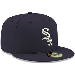 Chicago White Sox New Era White Logo 59FIFTY Fitted Hat - MLB