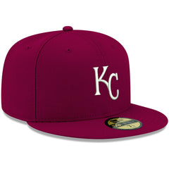 Kansas City Royals New Era White Logo 59FIFTY Fitted Hat - MLB