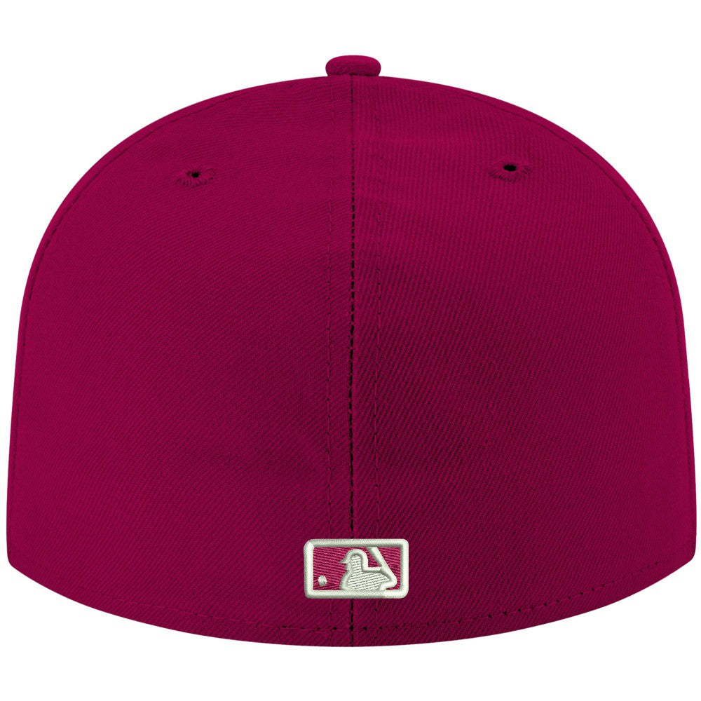 New York Mets New Era White Logo 59FIFTY Fitted Hat - MLB