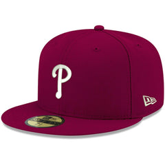 Philadelphia Phillies New Era White Logo 59FIFTY Fitted Hat - MLB