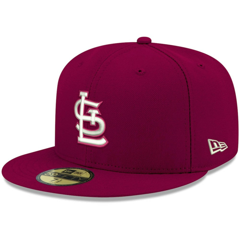 St. Louis Cardinals New Era White Logo 59FIFTY Fitted Hat - MLB