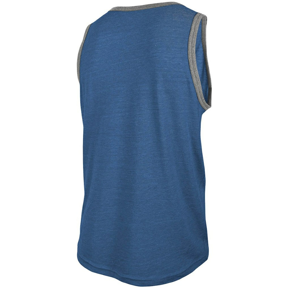 Los Angeles Rams New Era Ringer Tri-Blend Tank Top Heathered Royal | NFL