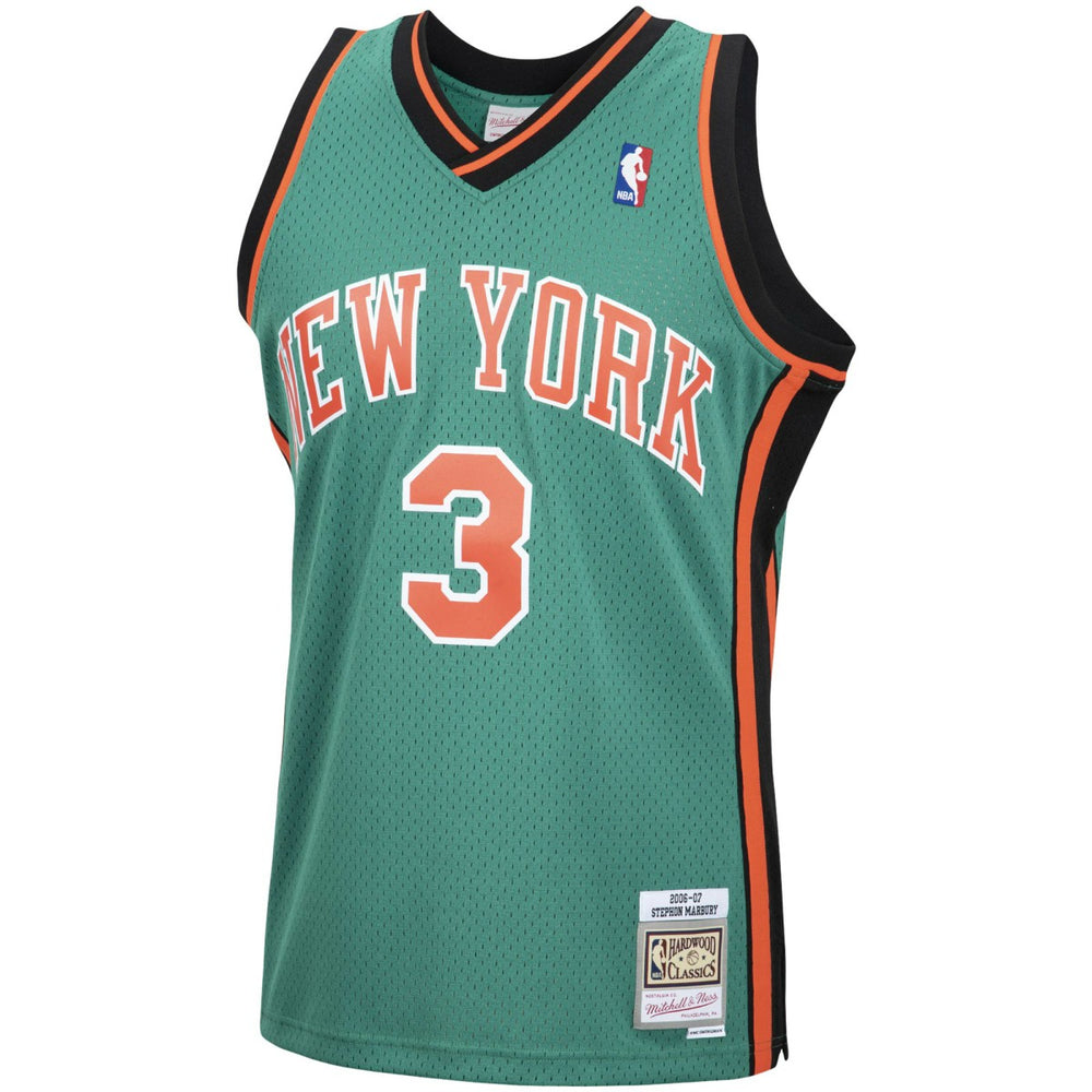Stephon Marbury New York Knicks 2006/07 Hardwood Classics Swingman Jersey Green - NBA
