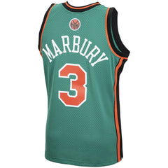 Stephon Marbury New York Knicks 2006/07 Hardwood Classics Swingman Jersey Green - NBA