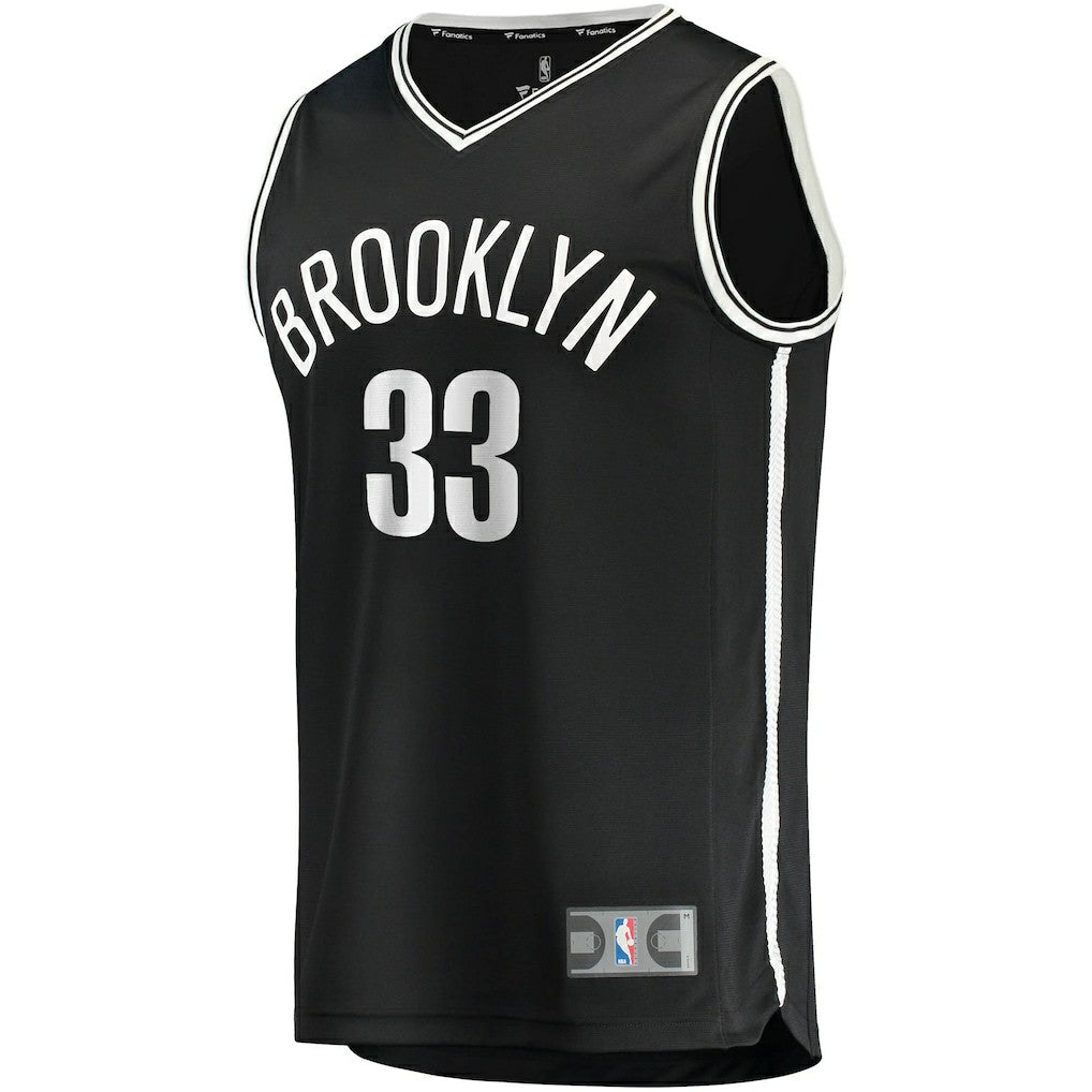 Nicolas Claxton Brooklyn Nets Fast Break Replica Jersey Icon Edition Black - NBA
