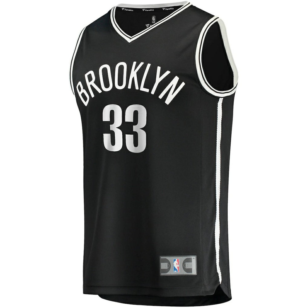 Nicolas Claxton Brooklyn Nets Fast Break Replica Jersey Icon Edition Black - NBA