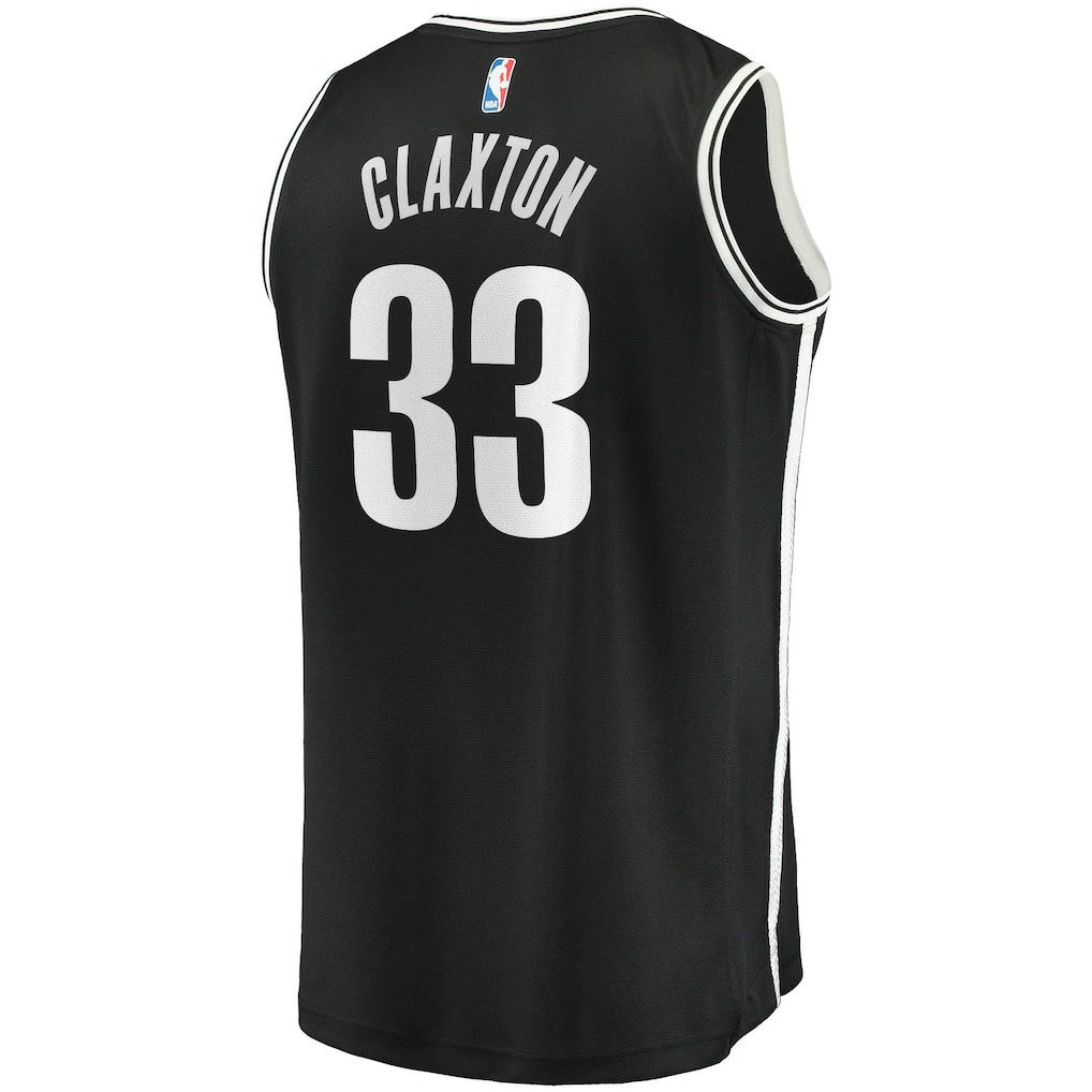 Nicolas Claxton Brooklyn Nets Fast Break Replica Jersey Icon Edition Black - NBA
