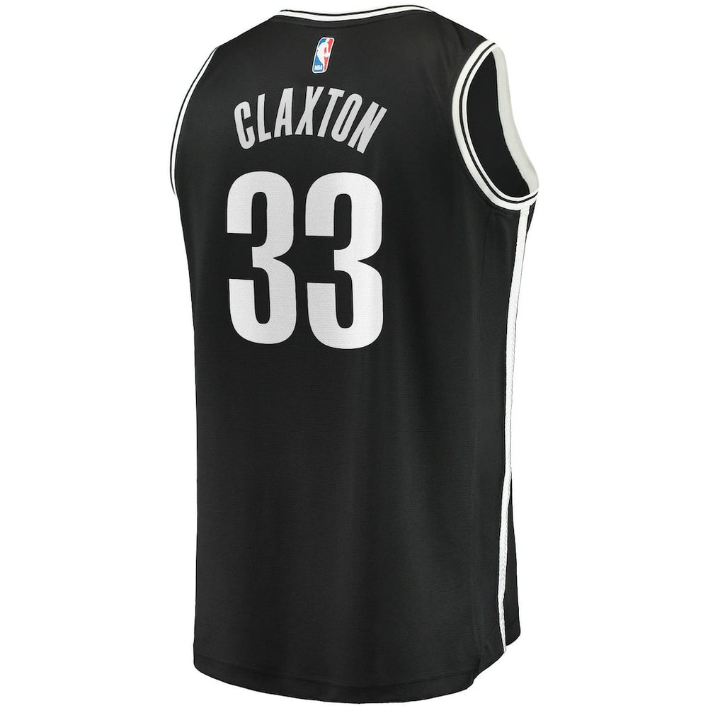 Nicolas Claxton Brooklyn Nets Fast Break Replica Jersey Icon Edition Black - NBA