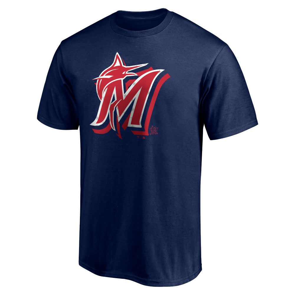 Miami Marlins Red White and Team T-Shirt - MLB