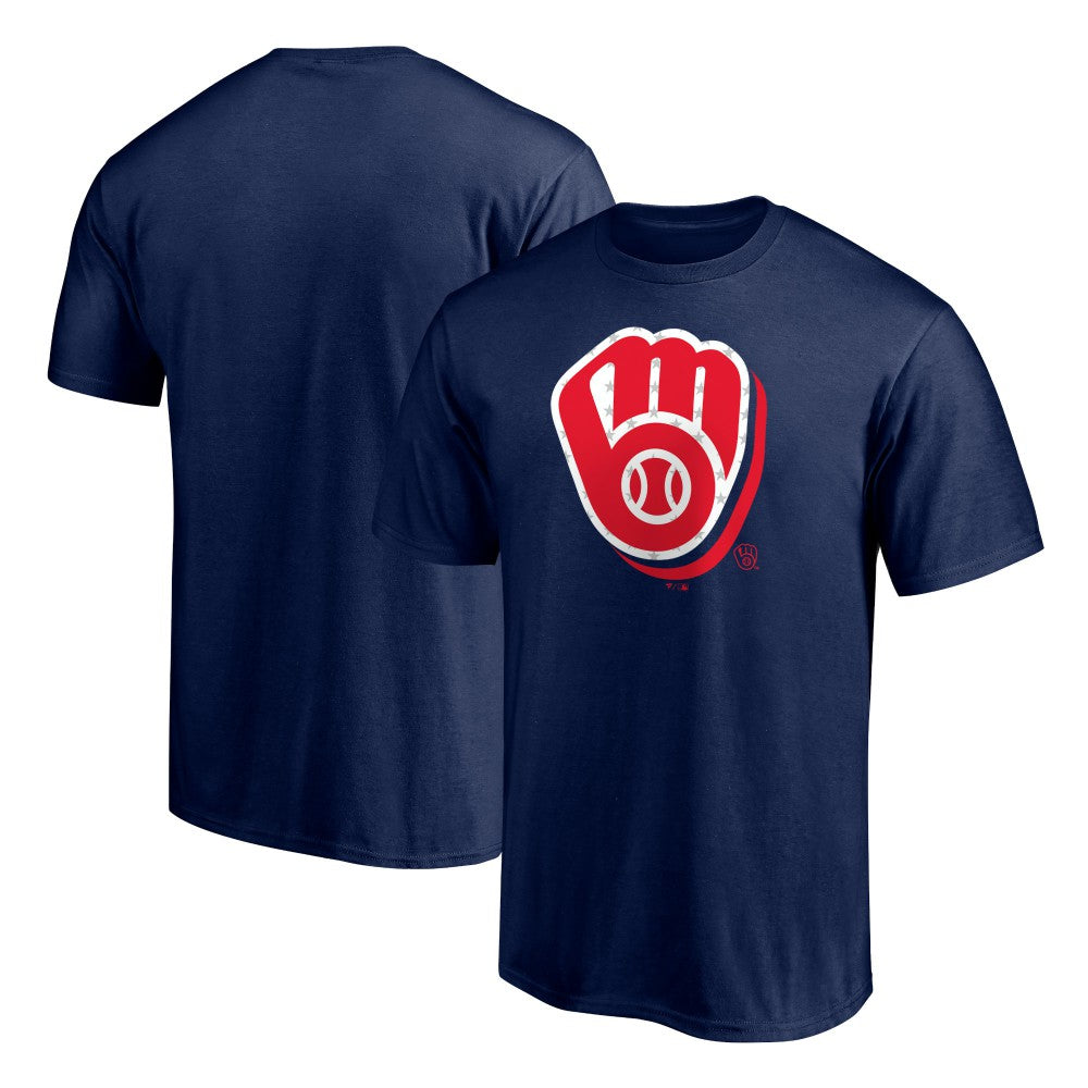 Milwaukee Brewers Red White and Team T-Shirt - MLB
