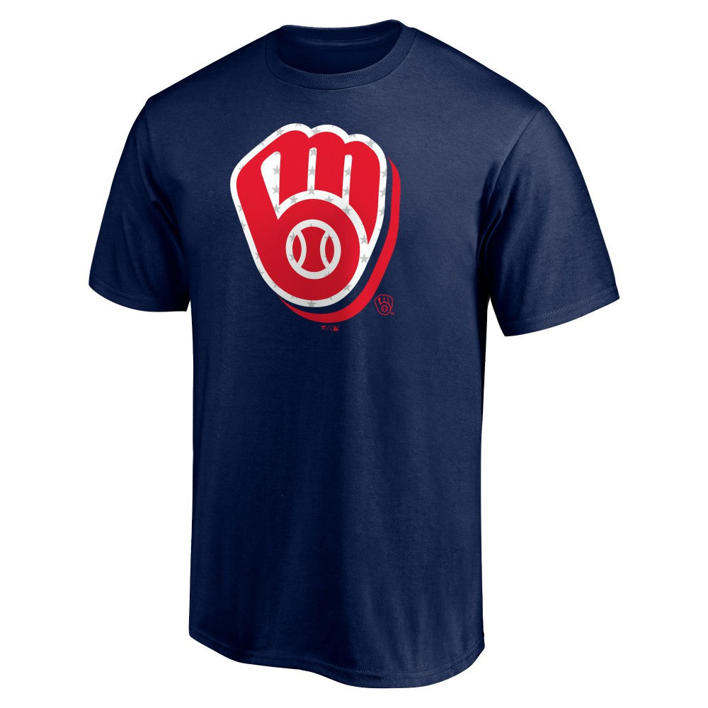 Milwaukee Brewers Red White and Team T-Shirt - MLB
