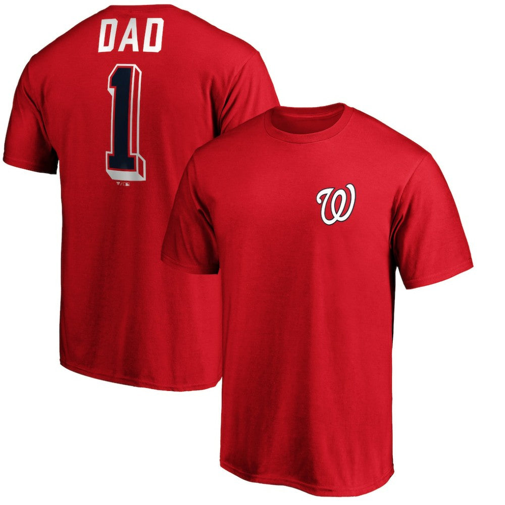 Washington Nationals Number One Dad T-Shirt - MLB