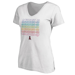 Los Angeles Angels Women's City Pride V-Neck T-Shirt - MLB