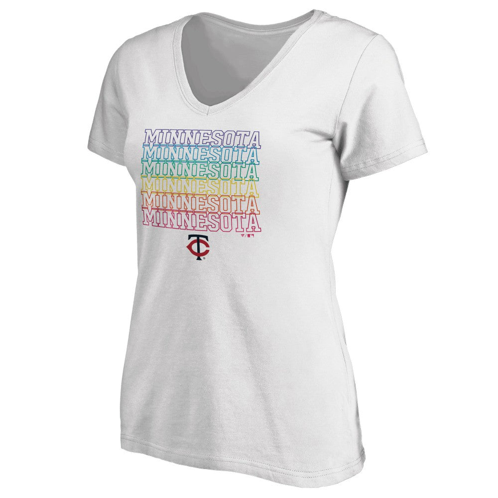 Minnesota Twins Women's City Pride V-Neck T-Shirt - MLB