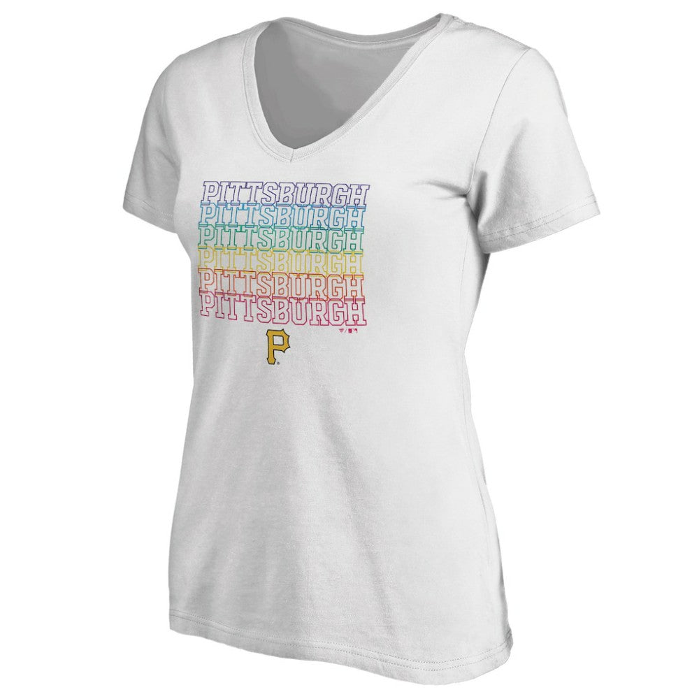 Pittsburgh Pirates Women's City Pride V-Neck T-Shirt - MLB