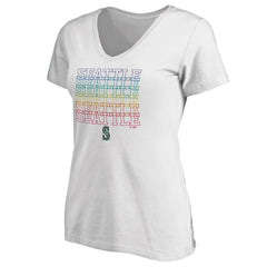 Seattle Mariners Women's City Pride V-Neck T-Shirt - MLB