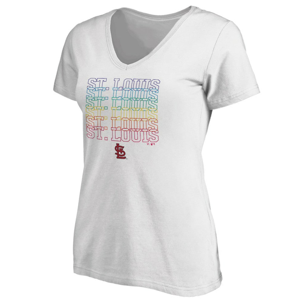 St. Louis Cardinals Women's City Pride V-Neck T-Shirt - MLB
