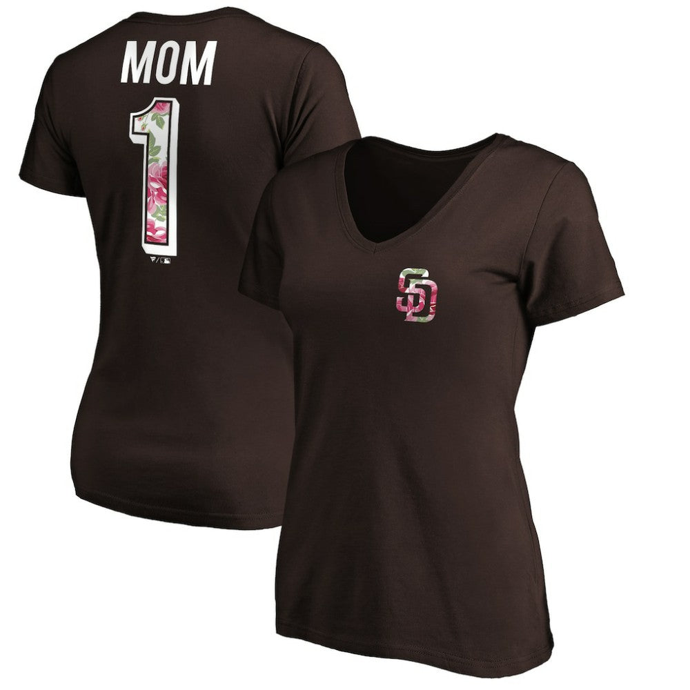 San Diego Padres Women's Mother's Day V-Neck T-Shirt - MLB