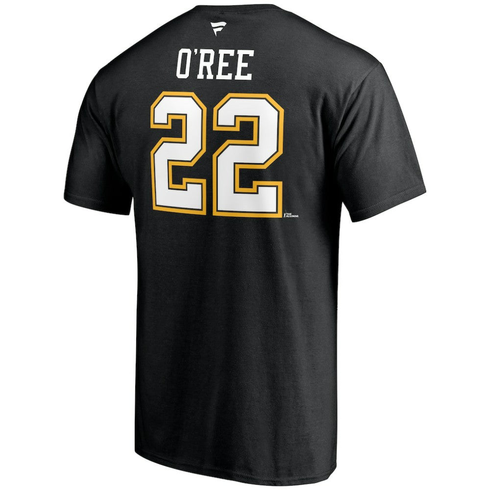 Willie O'Ree Boston Bruins Fanatics Authentic Stack Retired Player Name & Number T-Shirt - Black - NHL