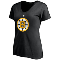 Willie O'Ree Boston Bruins Fanatics Women's Authentic Stack Retired Player Name & Number V-Neck T-Shirt - Black - NHL