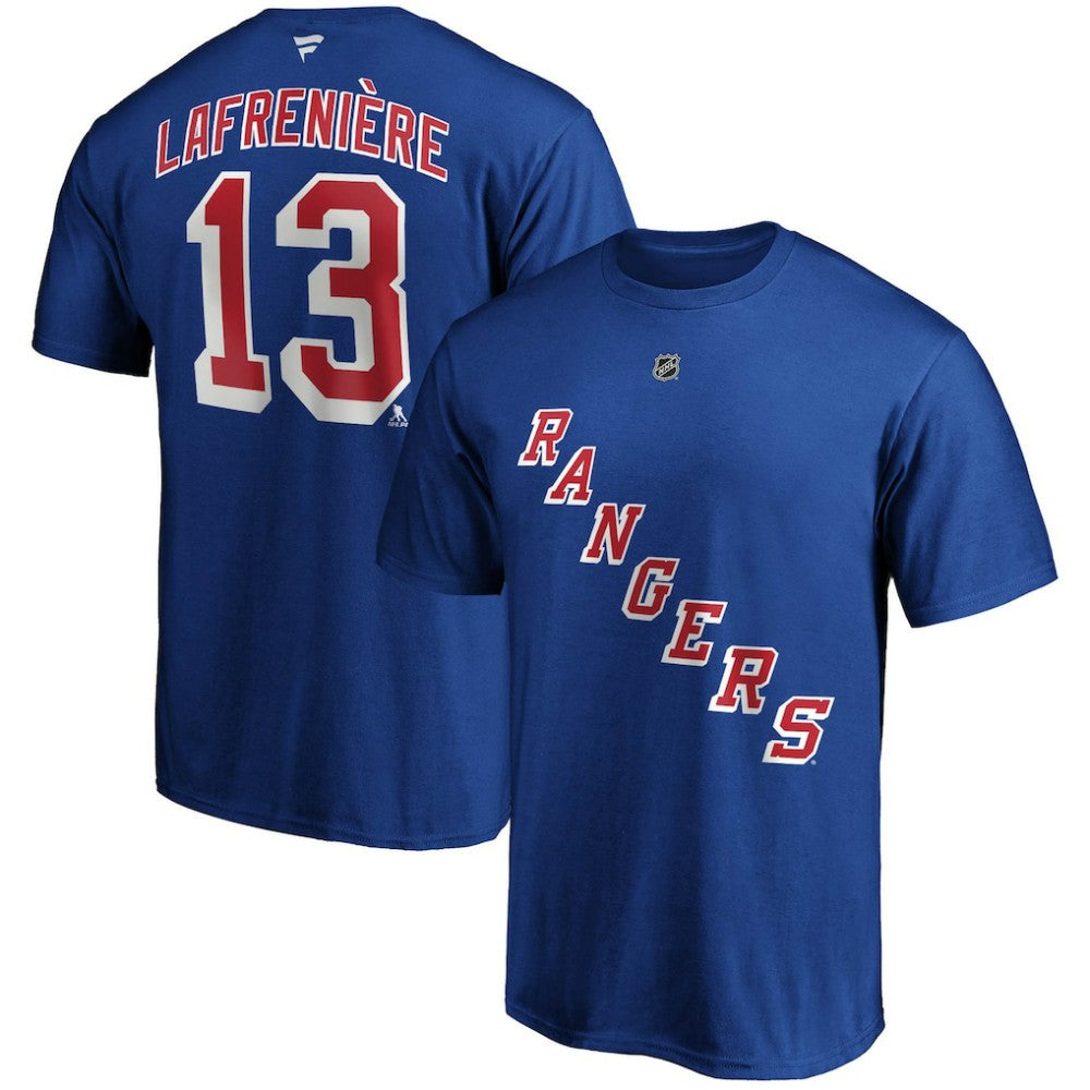 Alexis Lafreniere New York Rangers Fanatics Big & Tall Name & Number T-Shirt - Blue - NHL
