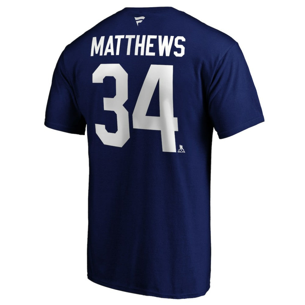 Auston Matthews Toronto Maple Leafs Fanatics Big & Tall Name & Number T-Shirt - Blue - NHL