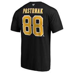 David Pastrnak Boston Bruins Fanatics B&T Name and Number T-Shirt - Black - NHL