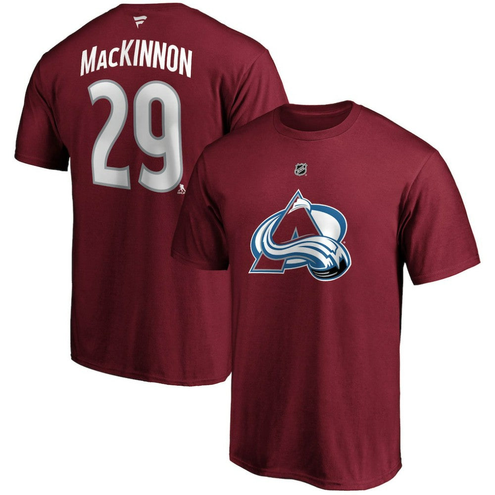 Nathan MacKinnon Colorado Avalanche Fanatics Big & Tall Name & Number T-Shirt - Burgundy - NHL