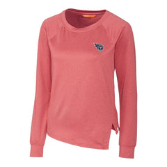 Tennessee Titans Cutter & Buck Women's Jackson Pullover Sweatshirt Heathered Red | NFL