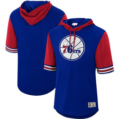 Philadelphia 76ers Hardwood Classics Buzzer Beater Mesh Pullover Hoodie Royal - NBA