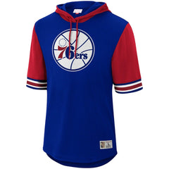 Philadelphia 76ers Hardwood Classics Buzzer Beater Mesh Pullover Hoodie Royal - NBA