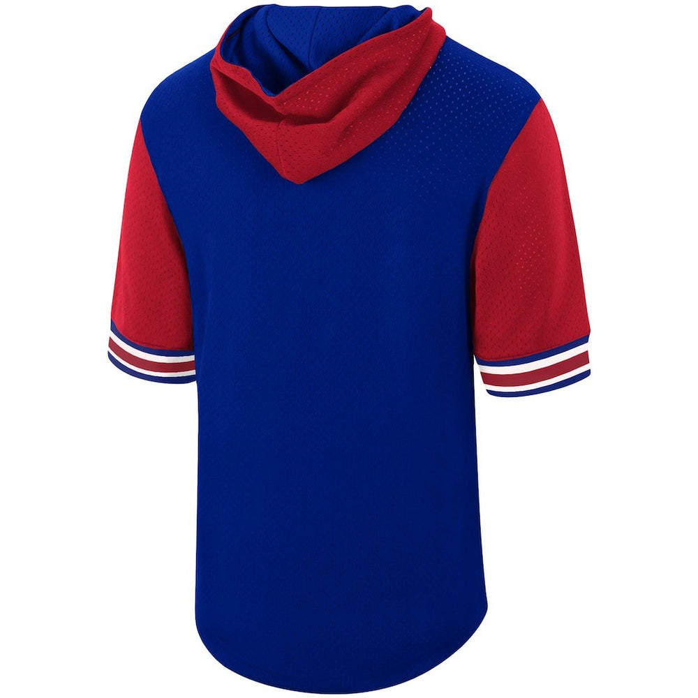 Philadelphia 76ers Hardwood Classics Buzzer Beater Mesh Pullover Hoodie Royal - NBA