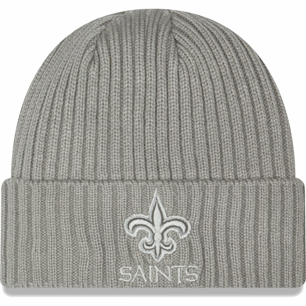 New Orleans Saints New Era Core Classic Cuffed Knit Hat Gray | NFL