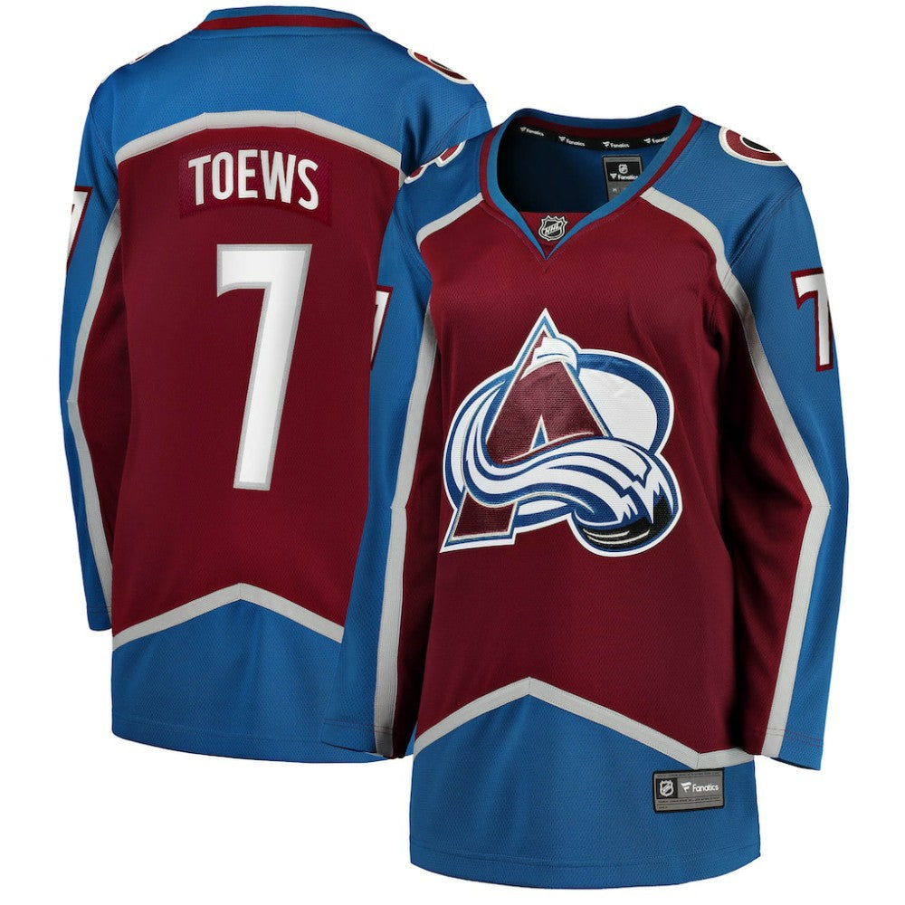 Devon Toews Colorado Avalanche Fanatics Women's Home Breakaway Player Jersey - Burgundy - NHL