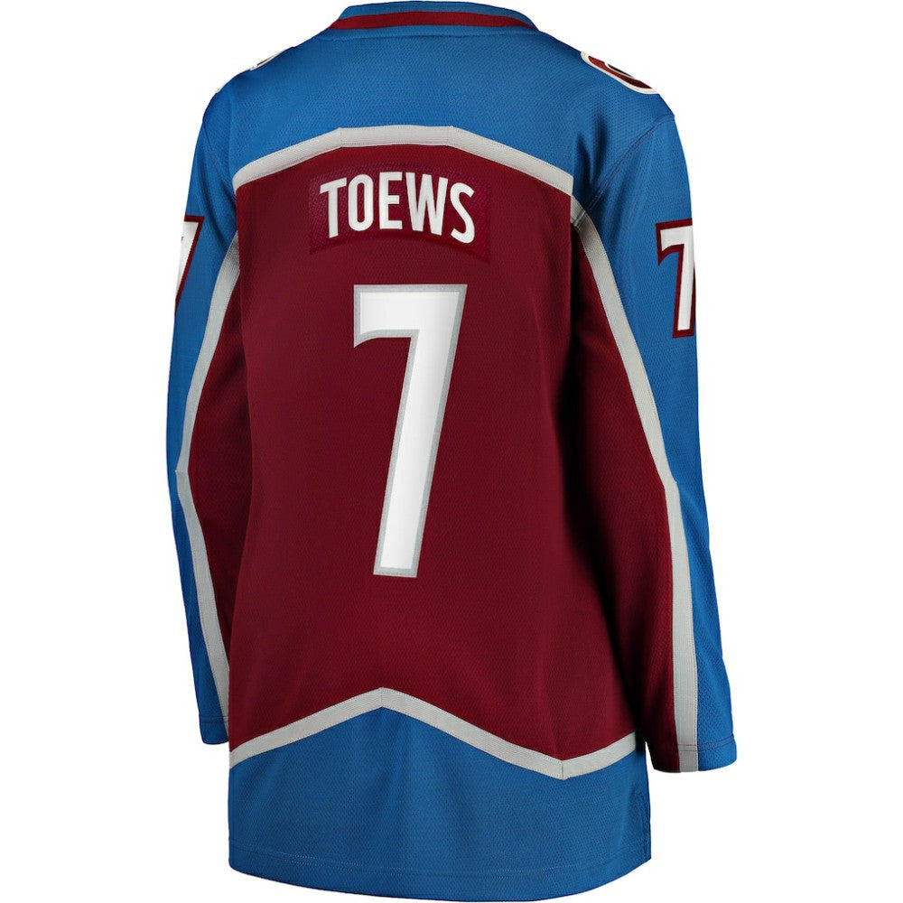Devon Toews Colorado Avalanche Fanatics Women's Home Breakaway Player Jersey - Burgundy - NHL