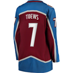 Devon Toews Colorado Avalanche Fanatics Women's Home Breakaway Player Jersey - Burgundy - NHL