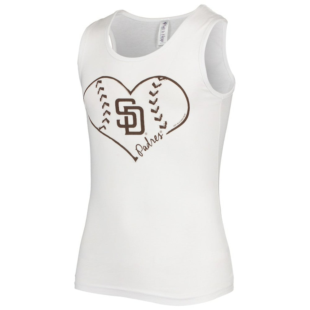 San Diego Padres Soft as a Grape Girls Youth Team Tank Top - MLB