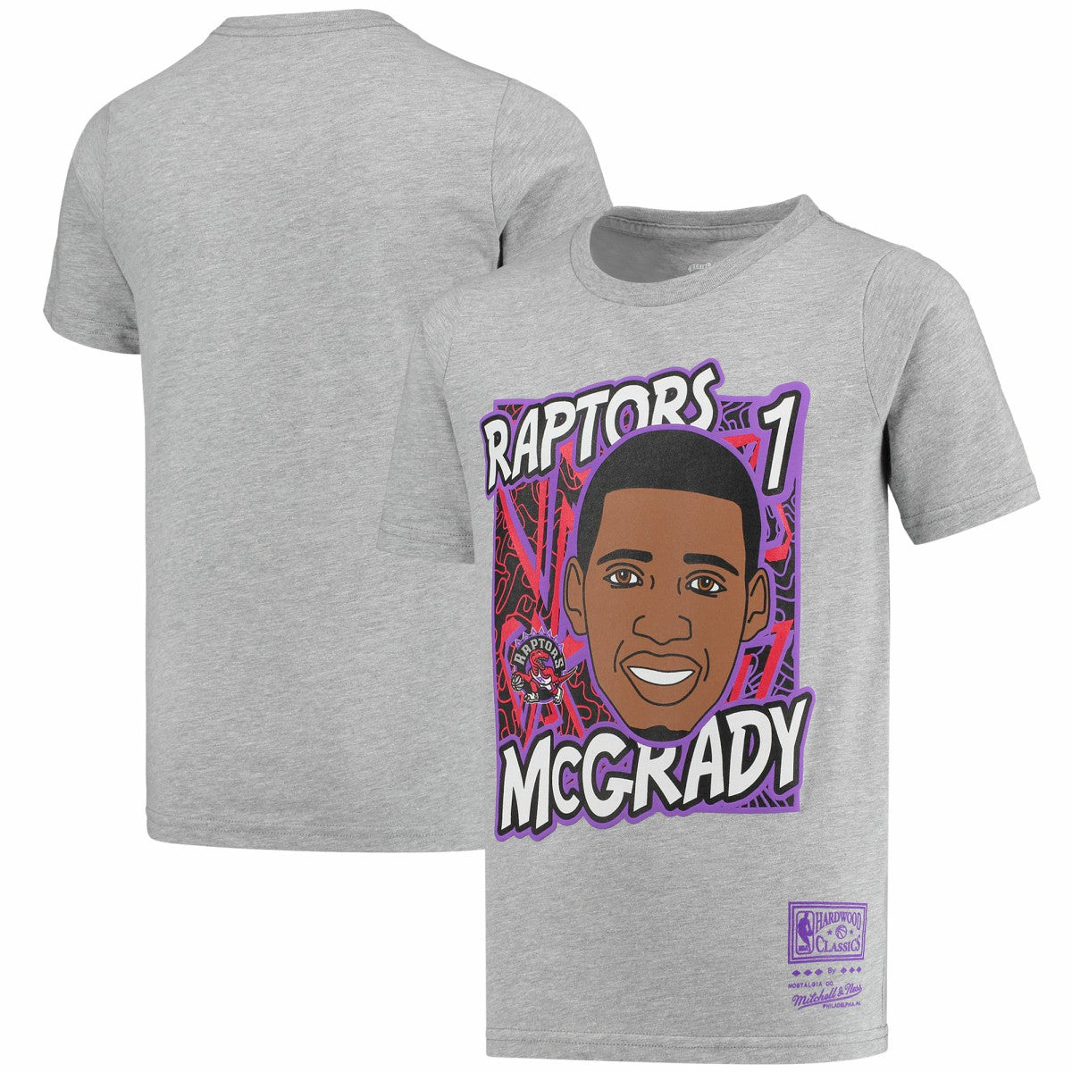 Tracy McGrady Toronto Raptors Youth Hardwood Classics King of the Court Player T-Shirt Gray - NBA