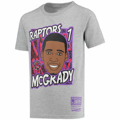 Tracy McGrady Toronto Raptors Youth Hardwood Classics King of the Court Player T-Shirt Gray - NBA