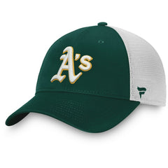 Athletics Fanatics Team Core Unstructured Trucker Adjustable Hat - MLB