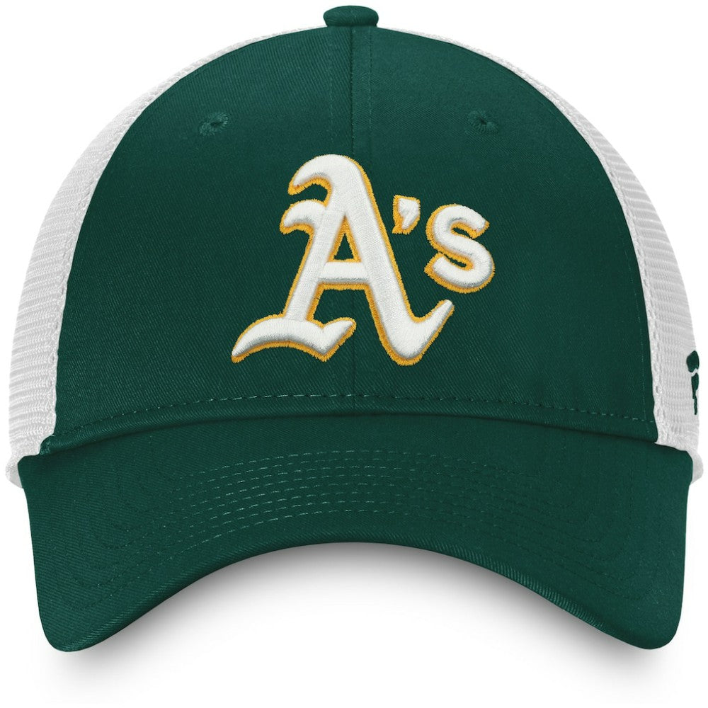 Athletics Fanatics Team Core Unstructured Trucker Adjustable Hat - MLB
