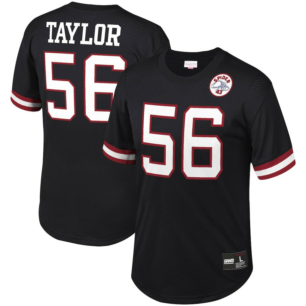 Lawrence Taylor New York Giants Retired Player Name & Number Mesh Top Black | Mitchell & Ness